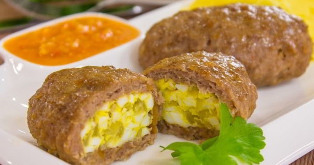 Зразы мясные с яйцом